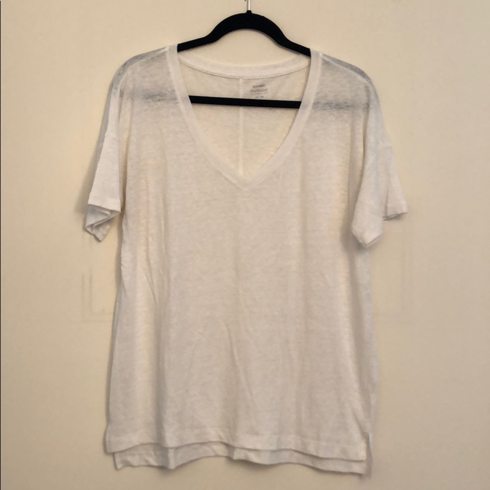 Old Navy white v-neck tee